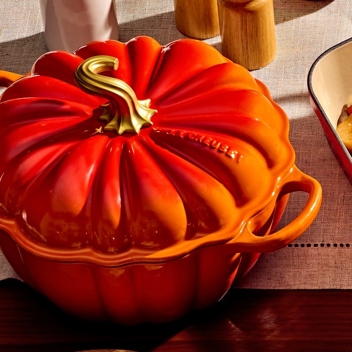 Le Creuset Pumpkin Cocotte, 4-Qt. | Williams Sonoma