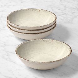 Rustic® Outdoor Melamine Individual Bowls, Set of 4, Ivory