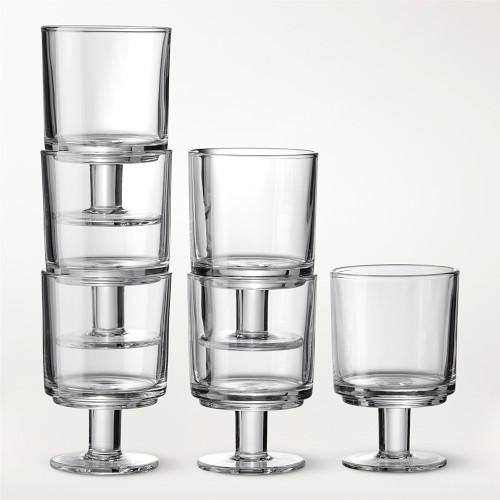 Williams Sonoma Pantry Stacked Goblets, Set of 6