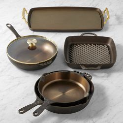 Smithey Seasoned Cast Iron 6pc Cookware Set