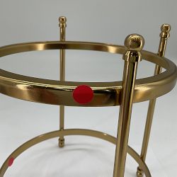 OPEN BOX: Antique Brass and Glass Ice Bucket