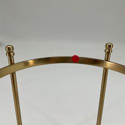 OPEN BOX: Antique Brass and Glass Ice Bucket