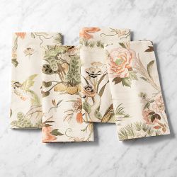 Sanderson x Williams Sonoma Flower Napkins, Set of 4, Loriini