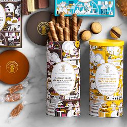 Williams Sonoma Signature Tin, Hazelnut Rolled Wafer Cookies