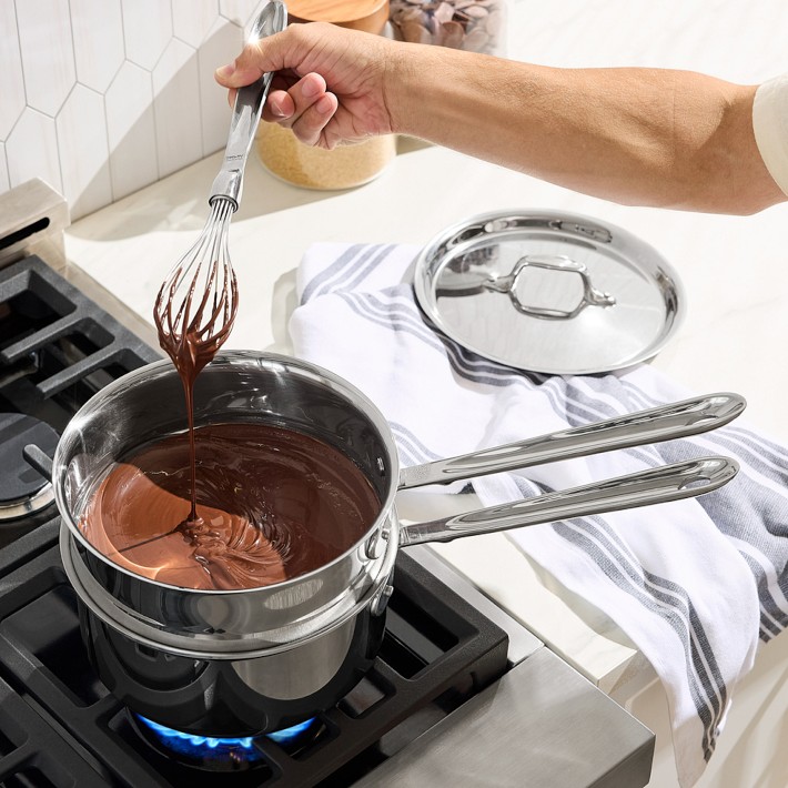 All-Clad Stainless-Steel Double Boiler Insert, 3-Qt | Williams Sonoma