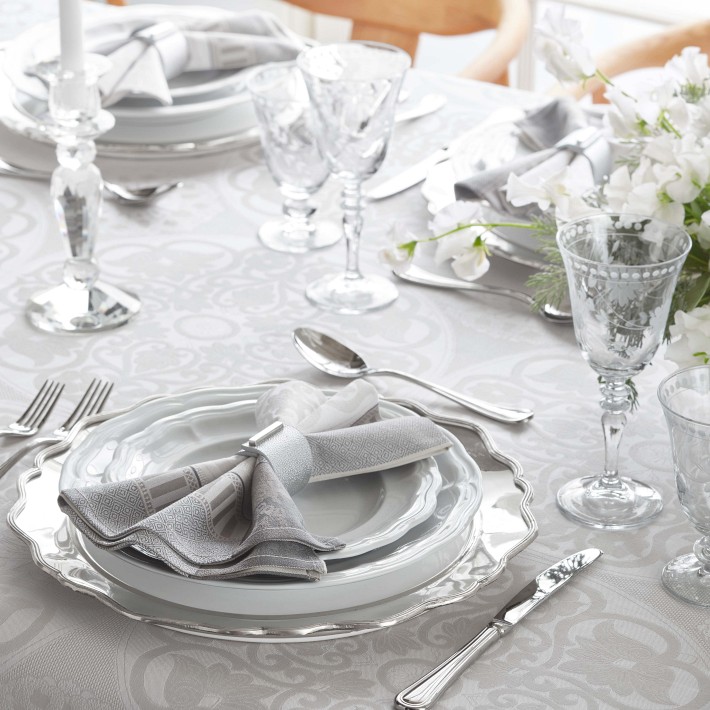 Jacquard Malta Tablecloth | Williams Sonoma