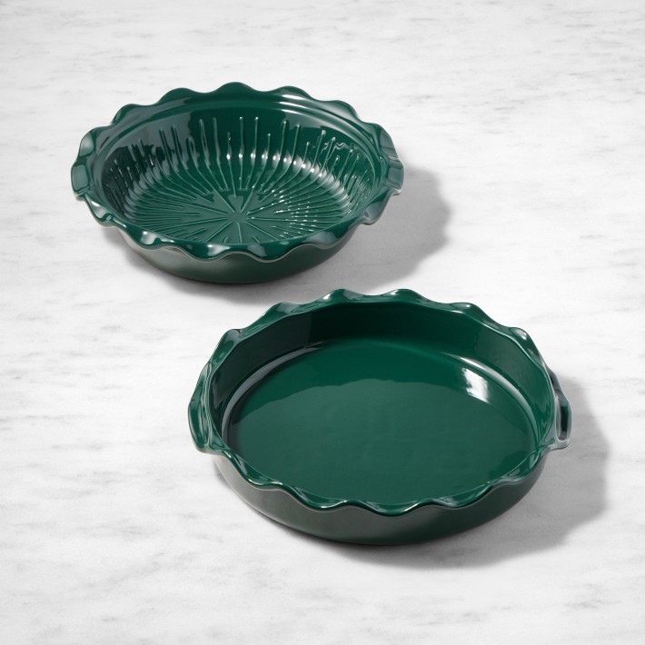 Emile Henry French Ceramic Bonjour Pie & Tart Dish Set | Williams