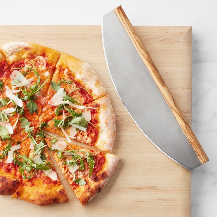 Olivewood Pizza Chopper, Stainless Steel Blade | Williams Sonoma