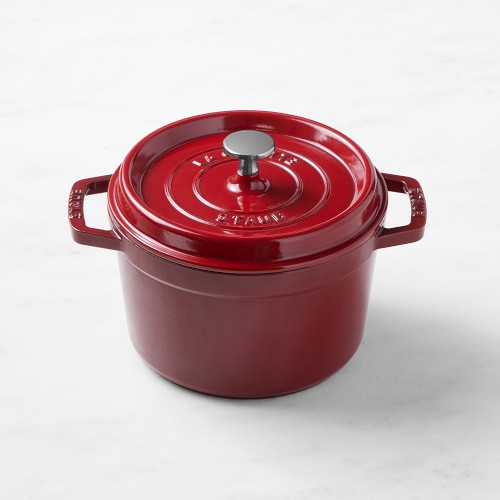 Staub Enameled Cast Iron Deep Oven, 3-Qt., Cranberry