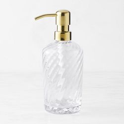 OPEN BOX: Aerin Spiral Glass Bath Collection, Soap Dispenser