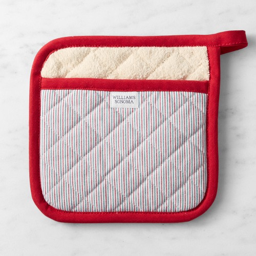Williams Sonoma Heritage Stripe Potholder, Red & Green