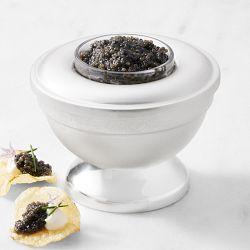 Heirloom Silver Caviar Bowl, Small, Without Spoon