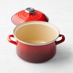 Le Creuset Enameled-Steel Stockpot with Stainless-Steel Knob
