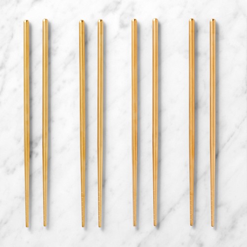Williams Sonoma Brass Chopsticks, Set of 4