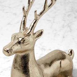 Brass Woodland Deer Decor