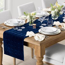 Blue Table Runners | Navy + Light Blue