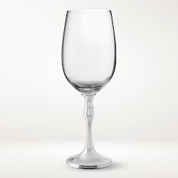 Heirloom Silver Wine Glasses, Set of 2