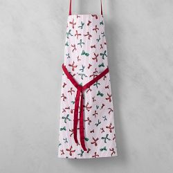 Festive Bow Stripe Apron