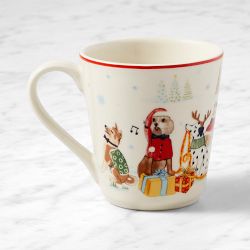Holiday Dogs Mug, Set of 2