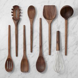 Williams Sonoma Ultimate Wood Utensils, Set of 8, Walnut
