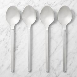 Williams Sonoma Extension Stainless-Steel Solid Spoons, Set of 4