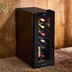 Wine Enthusiast 12-Bottle Wine Refrigerator with Upright Bottle Storage