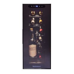 Wine Enthusiast 12-Bottle Wine Refrigerator with Upright Bottle Storage