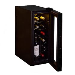 Wine Enthusiast 12-Bottle Wine Refrigerator with Upright Bottle Storage