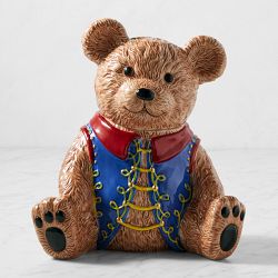 Twas The Night Before Christmas Teddy Bear Cookie Jar, Earthenware