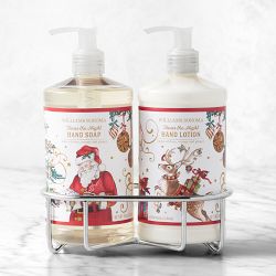 WS Twas the Night Before Christmas Set (Hand Soap, Hand Lotion, Double Silver Caddy)