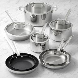 SCANPAN® TSS+ S Stainless-Steel Mixed Material 12-Piece Cookware Set