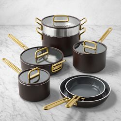 GreenPan™ Stanley Tucci™ Ceramic Nonstick 11-Piece Cookware Set, Espresso