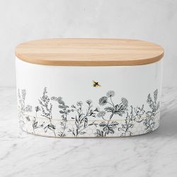 Honeycomb Bread Box, Porcelain