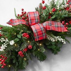 Faux Red Tartan Centerpiece