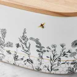 Honeycomb Porcelain Bread Box