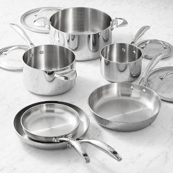 SCANPAN® HaptIQ S Stainless-Steel 10-Piece Cookware Set