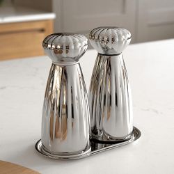 Robert Welch Palm Medium Salt &amp; Pepper Mill Set with Tray, 6"