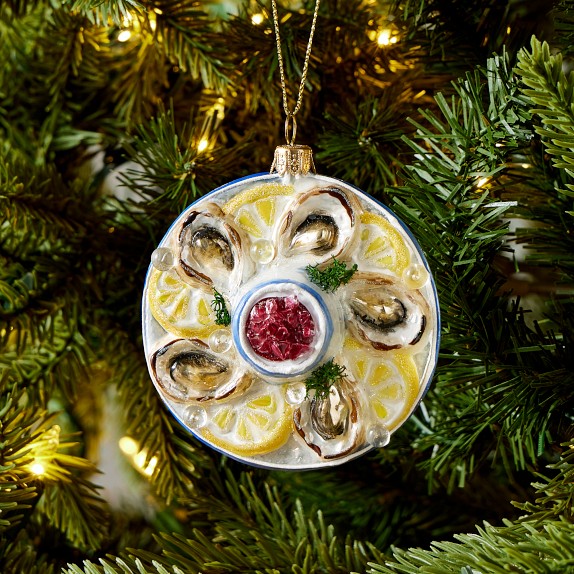 Oyster Platter Christmas Ornament | Williams Sonoma