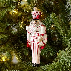 Candy Cane Nutcracker Ornament