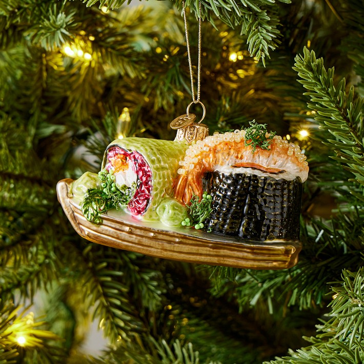 【新品】　WILLIAMS-SONOMA クリスマスプレート Williams Sonoma Sushi Plate Christmas Ornament | Williams Sonoma