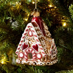 Copper Gingerbread House Ornament