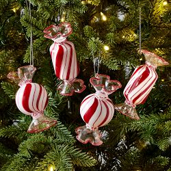 Peppermint Sweet Shoppe Ornaments, Set of 4
