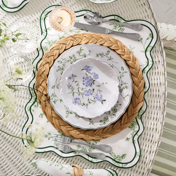 AERIN x Williams Sonoma Meadow Lace Salad Plates | Williams Sonoma