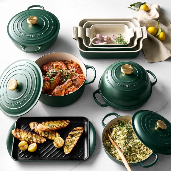 LE CREUSET オーバル鍋 25cm グリーン Le Creuset Forêt Collection | Williams Sonoma