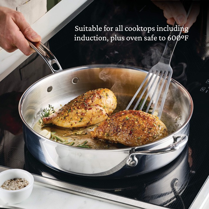 Hestan ProBond Luxe Saute Pan, Stainless Steel | Williams Sonoma