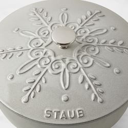 Staub Enameled Cast Iron Essential French Oven, Snowflake Lid, 3.75-Qt