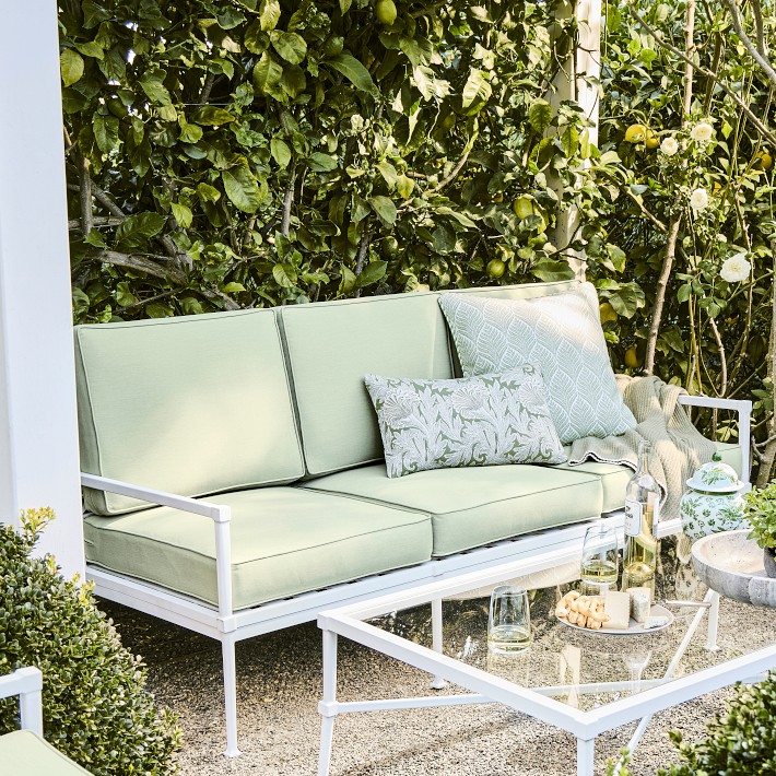 naptime ラウンドクッション OFFWHITE Bridgehampton Outdoor Sofa, White (74