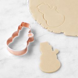Williams Sonoma Copper Cookie Cutter, Snowman