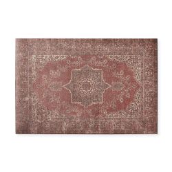 Williams Sonoma Faux Knotted Rug Comfort Mat, Red