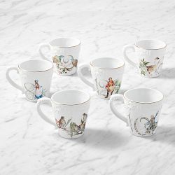 12 Days of Christmas Mugs, Set of 6
